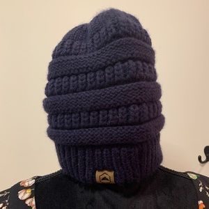 Soft Navy Blue Winter Beanie Hat
